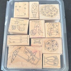 Vintage Summer Beach Rubber Stamps | Stampin’ Up 2004